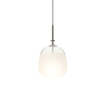 Simple Glass Iron UFO Ball LED Decorative Postmodern Chandeliers Lamp