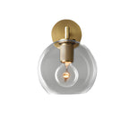Simple Glass Shade Creative Hardware Minimalist Postmodern Wall Lamp