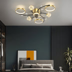 Invisible Blade Fan Light Modern Luxury Star Sphere Light