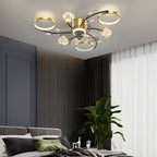 Invisible Blade Fan Light Modern Luxury Star Sphere Light
