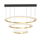 Simple Ring Three Step Dimming Circles Modern Chandelier Hanging Lights