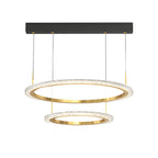 Simple Ring Three Step Dimming Circles Modern Chandelier Hanging Lights