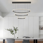 Simple Ring Three Step Dimming Circles Modern Chandelier Hanging Lights