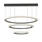 Simple Ring Three Step Dimming Circles Modern Chandelier Hanging Lights