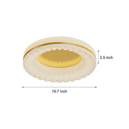 Simple Round Acrylic Three Step Dimming LED Modern Ceiling Light Fixture