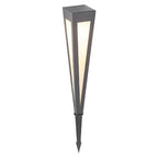 Adjustable RGB Solar LED Pathway Light Square Top & Conical Base Outdoor Lawn Lighting
