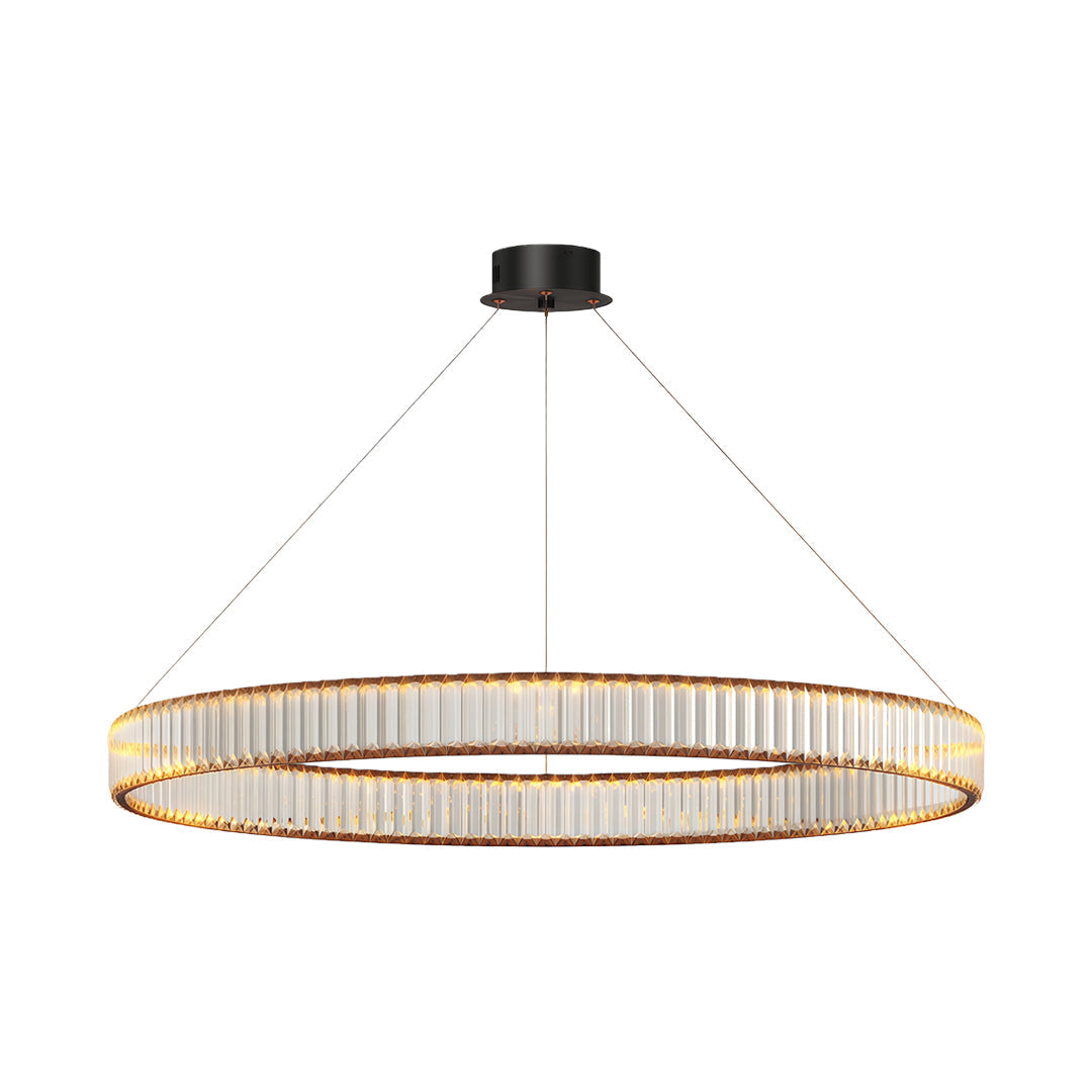 Crystal Round Chandelier American Creative Ceiling Light