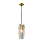 Brass Glass Pendant Light Luxury Adjustable Art Ceiling Lights