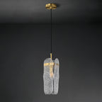 Brass Glass Pendant Light Luxury Adjustable Art Ceiling Lights