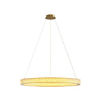 Circular Modern Chandelier Luxury Copper Ceiling Light