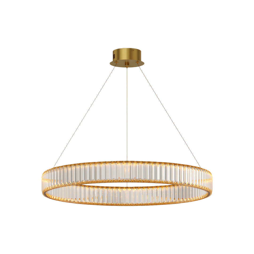 Crystal Round Chandelier American Creative Ceiling Light
