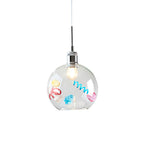 Colorful Glass Pendant Lights Creative Geometric Dec Ceiling Light