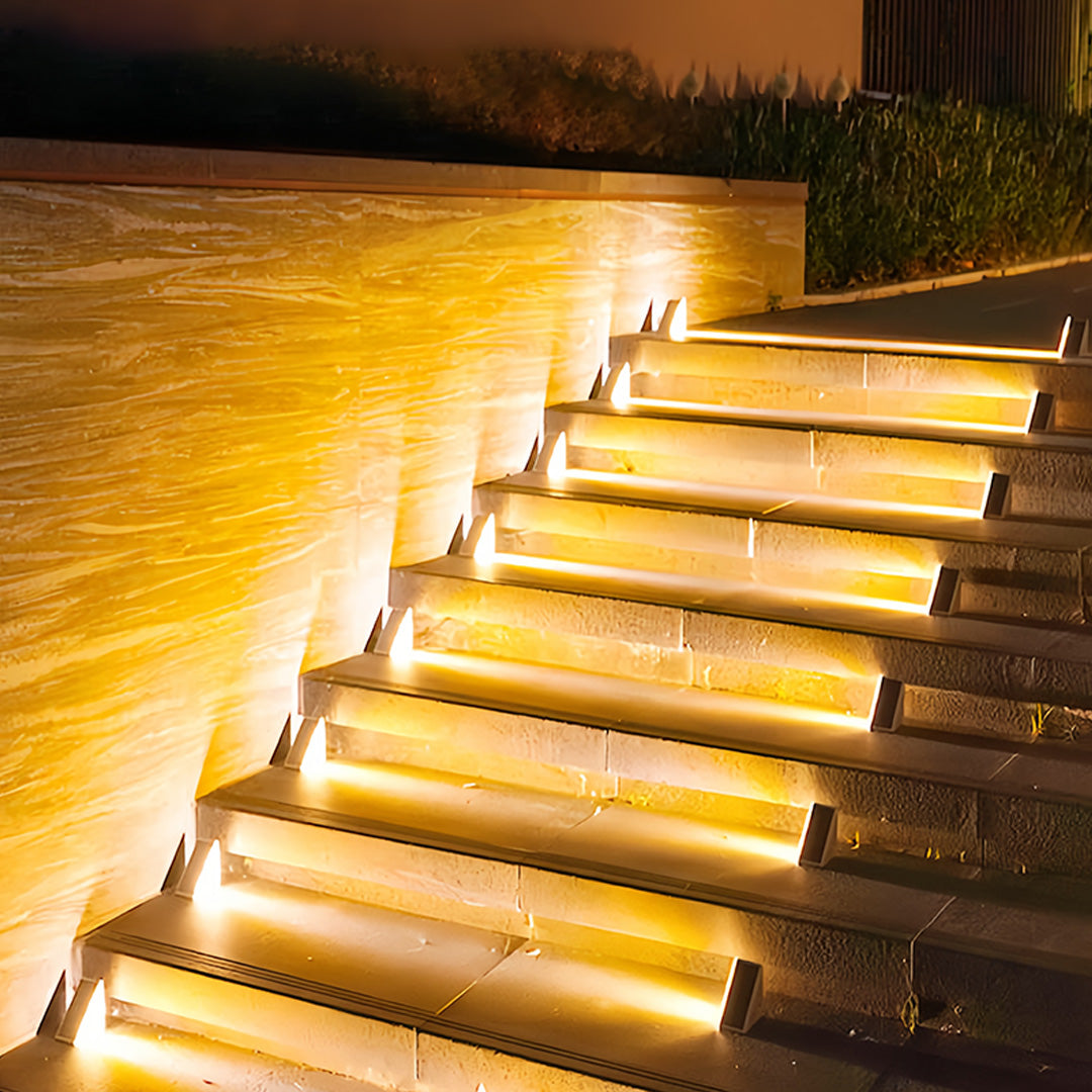 Outdoor Solar Step Lights Automatically Waterproof RGB Deck Light