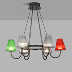Branch LED Suspension Chandelier American Modern Glass Ceiling Lighting