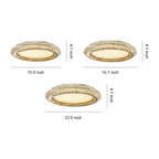 Flush Mount Crystal Ceiling Lights Luxury Eye-Protecting Lamp