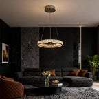 Luxury Modern Chandeliers Round Ring Crystal Ceiling Lights