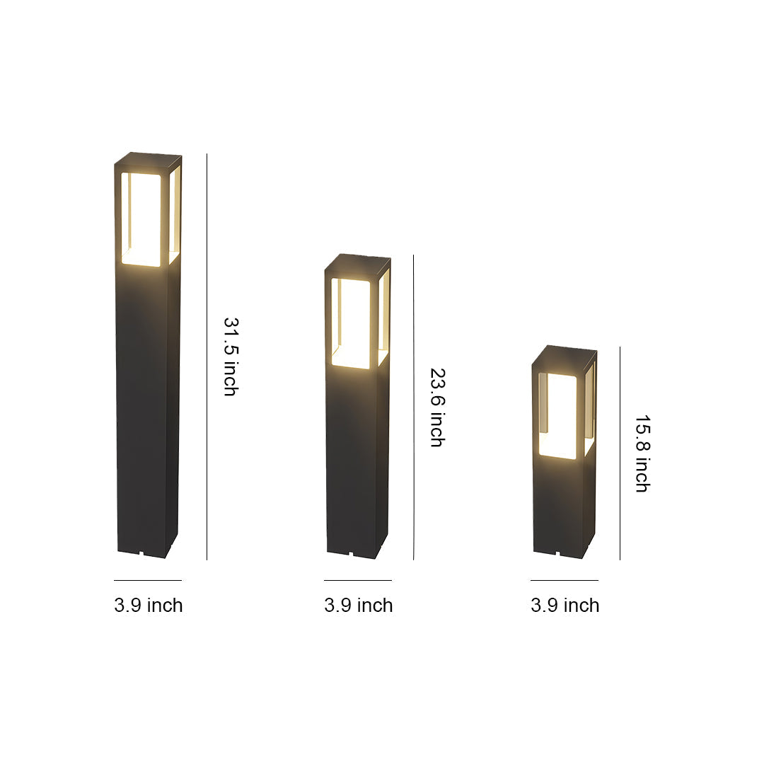 Path Bollard Lights Outdoor Waterproof Landscape Lights