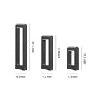 Pathway Bollard Lights Minimalist Black Square Outdoor Light