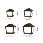 Deck Post Cap Lights Unique Shape Chic Outdoor Garden Post Lights