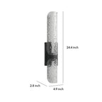 Contemporary Black Outdoor Wall Lights Waterproof LED Lamp