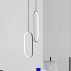 Rounded Rectangle LED Modern Pendant Lighting Hanging Ceiling Lights