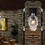 Skull Wall Sconce Glass Shades Wall Lights Industrial Metal Light