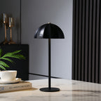 Iron Table Lamps Minimalist Mushroom Cordless Rechargeable Metal Lamp