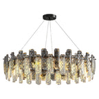 Contemporary Crystal Chandeliers Eye-Protecting Ceiling Light