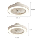 White Ceiling Fan Flush Mount with Light Smart LED Light