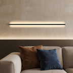 Modern Linear Wall Sconce Black Aluminum Ambient Lamp