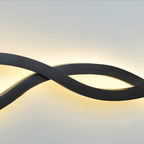 Bedside Wall Light Modern with a Unique Wavy Finish Sleek Lamp