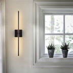 Linear Wall Lights Modern Wireless Black Iron Minimalist LED Lamp