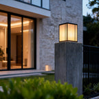 Outdoor Pillar Lights LED Waterproof Imitation Marble Light