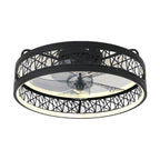 Round Ceiling Fan with Light Nordic Ultra Thin Integrated Fan Light