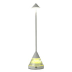 Unique Small Table Lamp Creative Pointed Aluminum Iron Accent Light