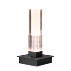 Square Table Lamp Cordless Bubble Modern Dimmable LED Nightstand Lamp