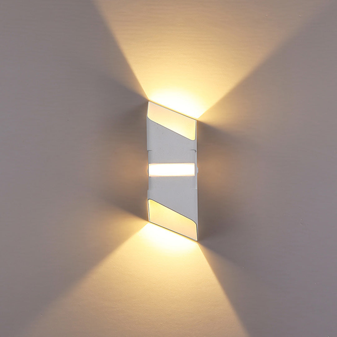 Square Tube LED  Up And Down Outdoor Wall Lights