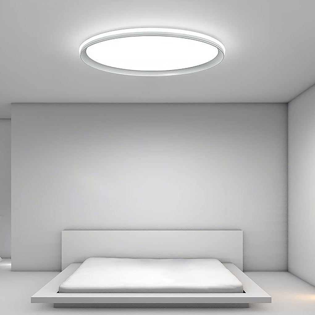 Slim Ceiling Light Modern Style Round Aluminum Light
