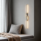 Modern Linear Wall Sconce Creative Black Aluminum Lamp