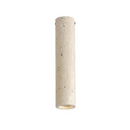 Cylinder Downlight Modern Yellow Travertine Long-Tube Light