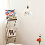 Coloured Glass Pendant Lights Globe Art Deco Ceiling Light