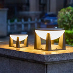 Solar Powered Bollard Lights Outdoor Waterproof Courtyard Lamp