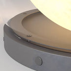 Solar Bubble Lunar Post Light Waterproof Globe Outdoor Lantern Gate Light Outdoor Lamp Landscape Light