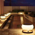 Solar Column Pillar Lights Stainless Steel Fence Light