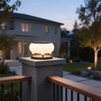 Solar Column Pillar Lights Stainless Steel Fence Light