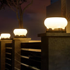 Solar Column Pillar Lights Stainless Steel Fence Light