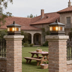 Solar Column Pillar Lights European Square Outdoor Lamp
