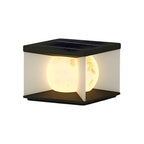 Square Stainless Steel Outdoor Waterproof a pillar lights with Acrylic Lampshade