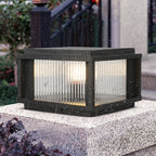 Waterproof Outdoor Pillar Solar Lights Retro Style