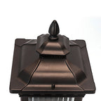 Solar Garden Post Lights Vintage Grille Fence Light